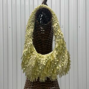 NWT! Viral Elegant Chic Beaded Fringe Mini Bag